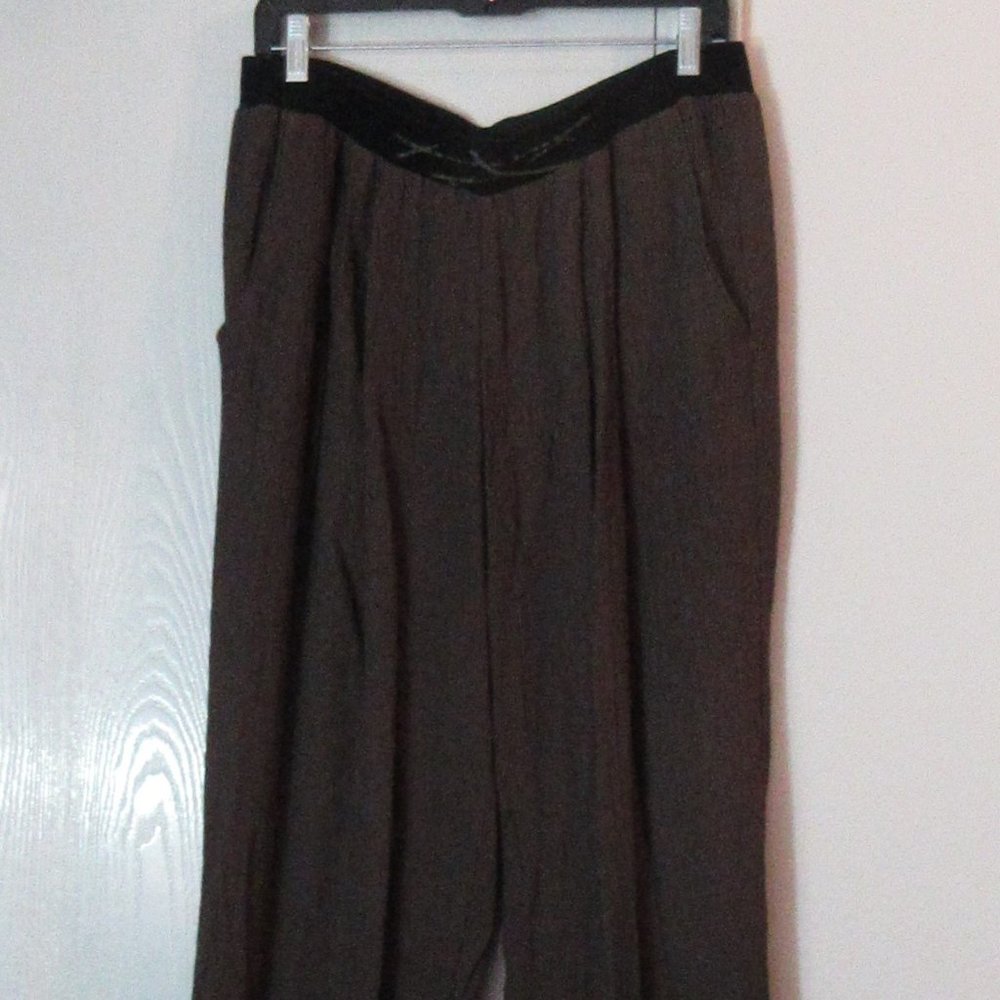 K.d SPRING Brown Black Pants XL